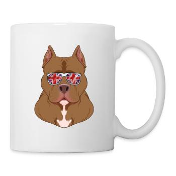 Pitbull UK Sunglasses I Deutsch Flag I Union Jack - Mug - white - Right
