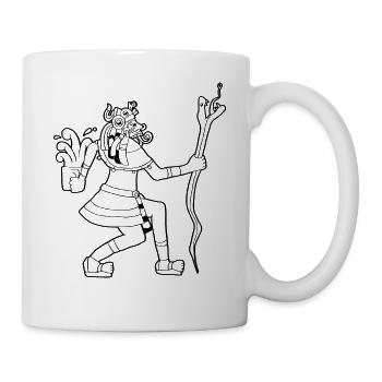 Tlaloc Aztec Rain Dieu Aztèque Nahu - Mug blanc - blanc - Droite