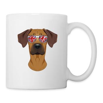 Rhodesian Ridgeback UK Lunettes de soleil I Deutsch Flag - Mug blanc - blanc - Droite