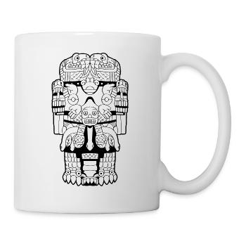 Coatlicue Aztekengöttin Erdgöttin Maya Inka - Tasse - Weiß - Rechts