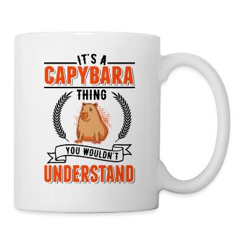 Capybara Ding Wasserschwein Capibara - Mug - white - Right