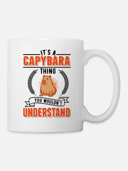 Capybara Ding Wasserschwein Capibara - Tasse - Weiß