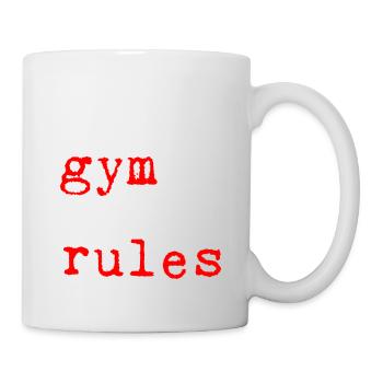 Ma salle de sport, mes règles 5 - Mug blanc - blanc - Droite
