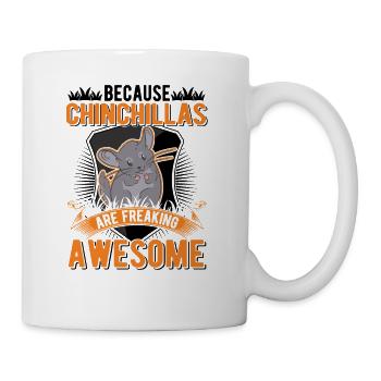 Parce que les chinchillas sont impressionnants - Mug blanc - blanc - Droite