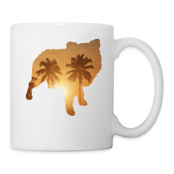 Sommerstrand - Pommerianer - Tasse - Weiß - Rechts