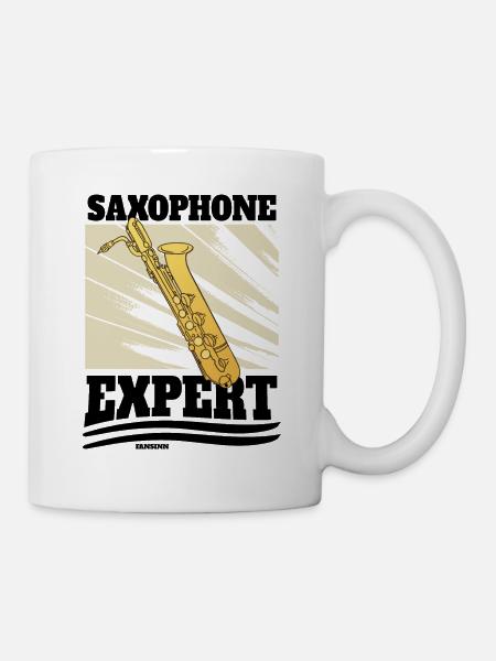 Saxophone Expert - Tasse - Weiß