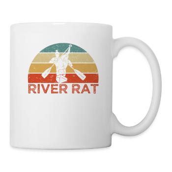 Lustige Kajakfahrt Wildwasser-Rafting Kajakfahrer - Tasse - Weiß - Rechts