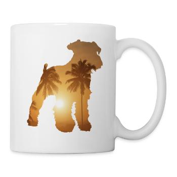Sommerstrand - Schnauzer - Tasse - Weiß - Rechts