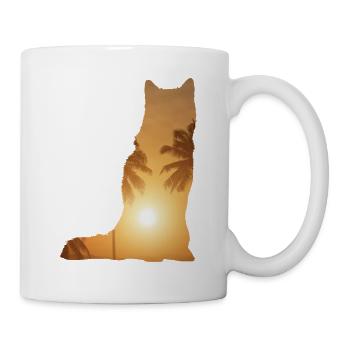 Plage d’été - Siberian Husky - Mug blanc - blanc - Droite