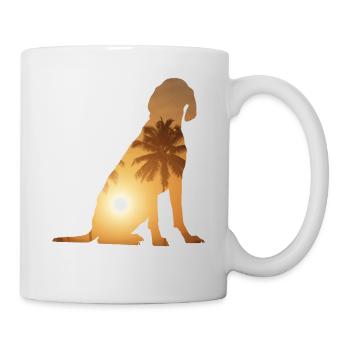 Sommerstrand - Vizsla - Tasse - Weiß - Rechts