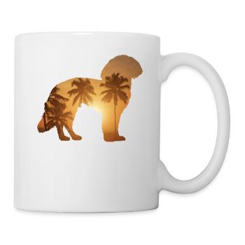 Sommer Beach - Yorkshire Terrier - Tasse - Weiß - Rechts