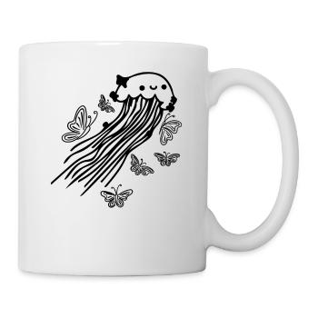 Méduses Papillons Méduses Volant - Mug blanc - blanc - Droite