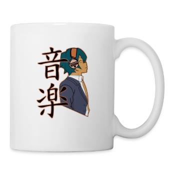 Anime Boy With Headphones Anime And Music - Mug - white - Right