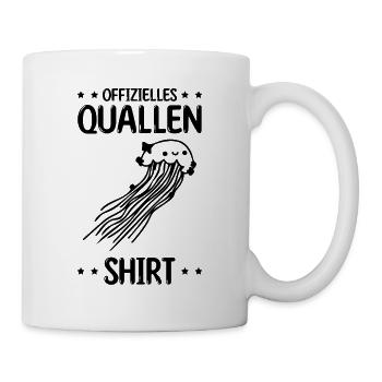 Offizielles Quallen Shirt Jellyfish Qualle Quallen - Tasse - Weiß - Rechts