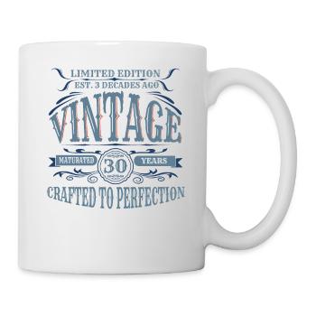 Vintage Légendaire - Vieilli parfaitement 30ème anniversaire - Mug blanc - blanc - Droite