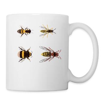 Bee Biene Honig Imker Imkerin Insekten Bienen - Tasse - Weiß - Rechts
