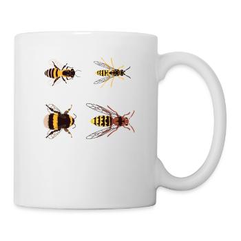 Bee Biene Honig Imker Imkerin Insekten Bienen - Tasse - Weiß - Rechts
