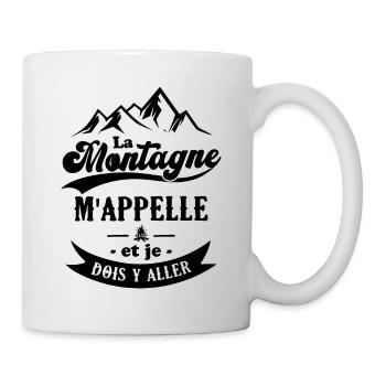 La montagne m'appelle et je dois y aller - Mug blanc - blanc - Droite