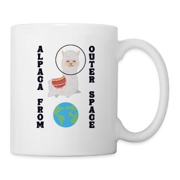 Alpaca From Outer Space Llama Vicuna Guanaco - Mug - white - Right