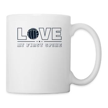 Love at First Spike Joueur de volley Volley - Mug blanc - blanc - Droite