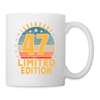 Birthday Legendary 47 Years Limited Edition - Mug - white - Right