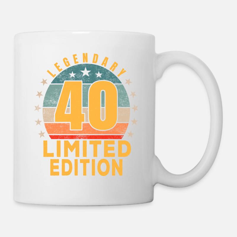 Anniversaire Légendaire 40 Ans Édition Limitée - Mug blanc - blanc
