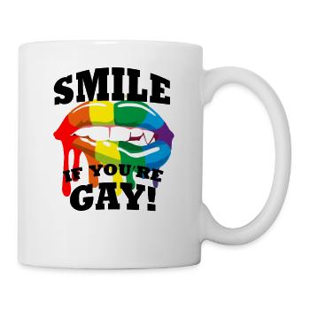 Smile if you re Gay - Mug - white - Right