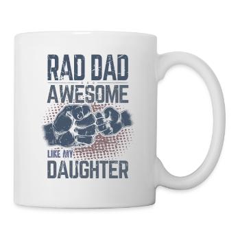 Rad Dad - Génial comme ma fille - Fist Bump - Mug blanc - blanc - Droite