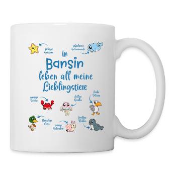 Meine Lieblingstiere in Bansin - Tasse - Weiß - Rechts