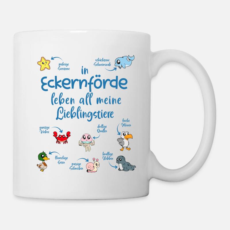 Meine Lieblingstiere in Eckernförde - Tasse - Weiß