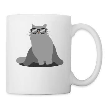 Cat With Sunglasses Funny Kitten Gift - Mug - white - Right