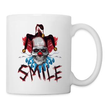 Laughing clown - Mug - white - Right