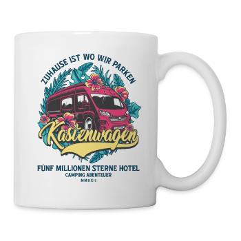 Kastenwagen - Zuhause ist wo wir Parken - Tasse - Weiß - Rechts