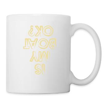 Boat Boating Yacht Cool Sailing Rowing Vintage Pun - Mug - white - Right