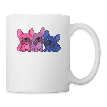 Bi Flag French Bulldog Pride LGBTQ Dogs - Mug - white - Right