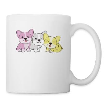 twink Flag Corgi Pride LGBTQ cute dogs - Mug - white - Right