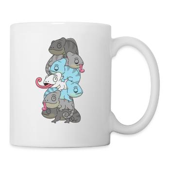 Demiboy Flag Pride LGBTQ Chameleon Bunch - Mug - white - Right