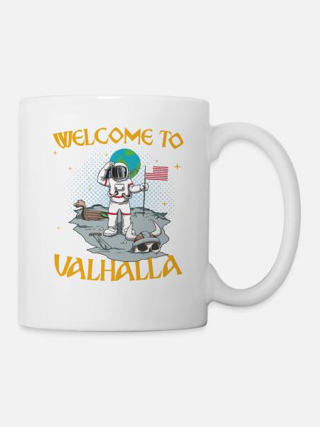 Welcome to Valhalla - Tasse - Weiß