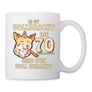 70 GEBURTSTAG - Tasse - Weiß - Rechts