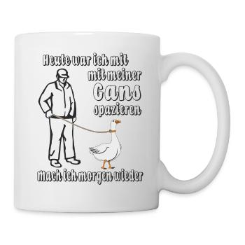 MIT GANS SPAZIEREN - Tasse - Weiß - Rechts