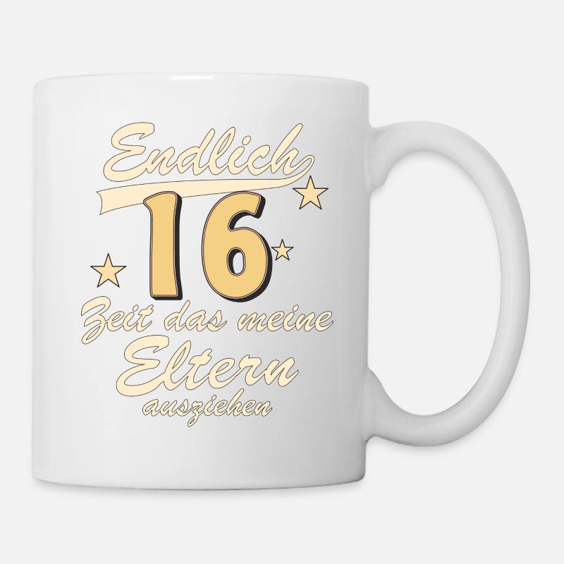 GEBURTSTAG ENDLICH 16 - Tasse - Weiß
