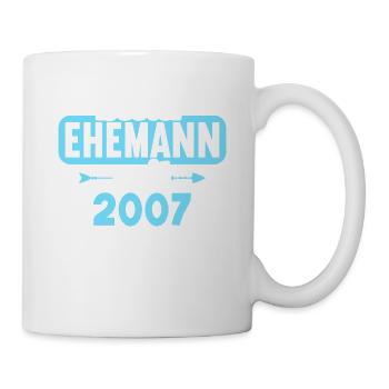 Beste Ehefrau Bester Ehemann seit 2007 - Tasse - Weiß - Rechts