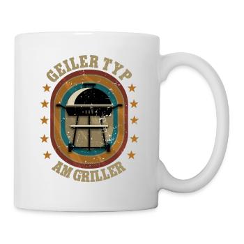 Geiler Typ am Griller Garten Gärtner - Tasse - Weiß - Rechts