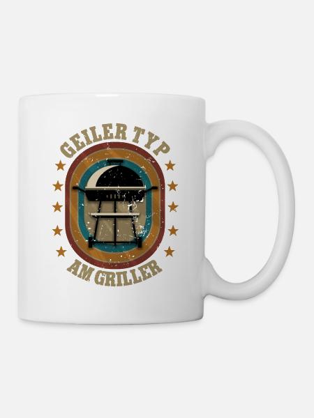 Geiler Typ am Griller Garten Gärtner - Tasse - Weiß
