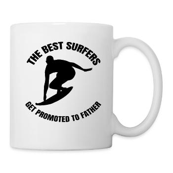 Surfer Father Surfboard Dad Surf Instructor Surf - Mug - white - Right