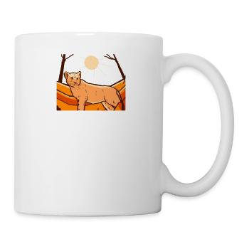 Löwe - Tasse - Weiß - Rechts
