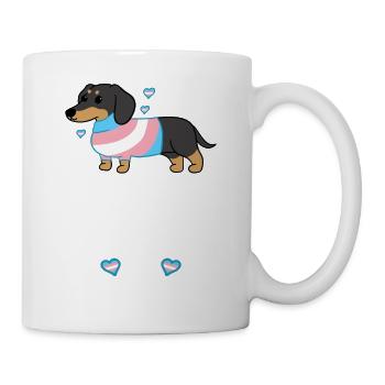 niedliche Hunderasse Dackel Tierliebe - Tasse - Weiß - Rechts