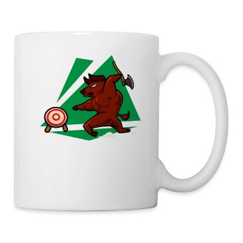 Lancer de hache Taureau - Lancer de hache - Mug blanc - blanc - Droite