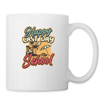 Joyeux dernier jour d’école - Mug blanc - blanc - Droite