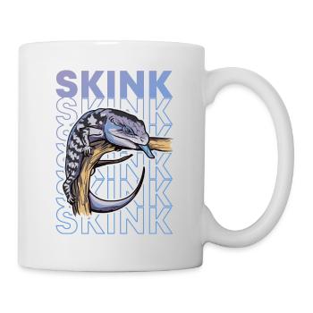 Blue Tongue Skink Propriétaire Retro 80's Style - Mug blanc - blanc - Droite